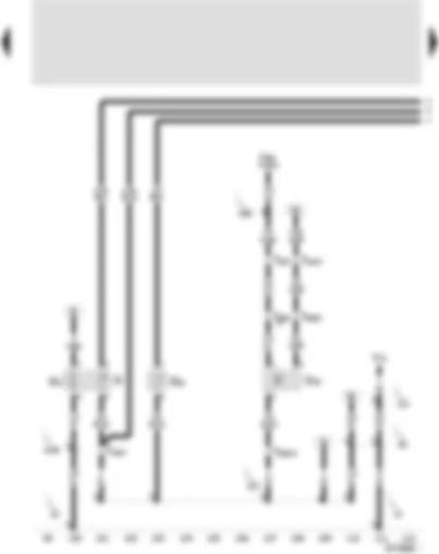 Wiring Diagram  SEAT AROSA 2001 - Fuel gauge sender - fuel gauge - fuel pump (pre-supply pump) - speedometer sender - coolant shortage indicator sender