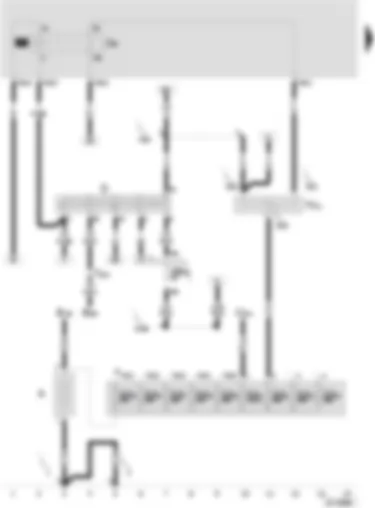Wiring Diagram  SEAT AROSA 2003 - Battery - ignition/starter switch - X contact relief relay - terminal 30 junction box