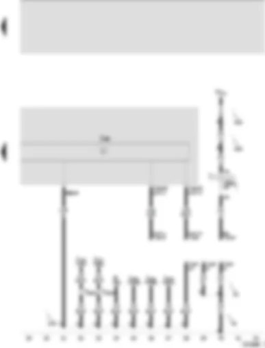 Wiring Diagram  SEAT AROSA 2003 - Control unit with display in dash panel insert