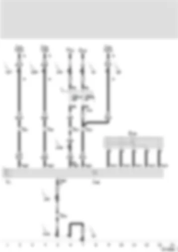 Wiring Diagram  SEAT AROSA 2003 - Sliding sunroof adjustment control unit - sliding sunroof adjustment regulator - sliding sunroof motor