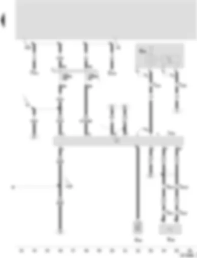Wiring Diagram  SEAT AROSA 2003 - Operating electronics control unit - telephone - telephone microphone - radio/telephone aerial - mobile telephone