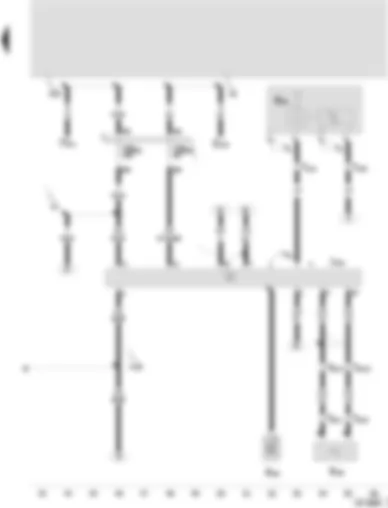 Wiring Diagram  SEAT AROSA 2004 - Operating electronics control unit - telephone - telephone microphone - radio/telephone aerial - mobile telephone