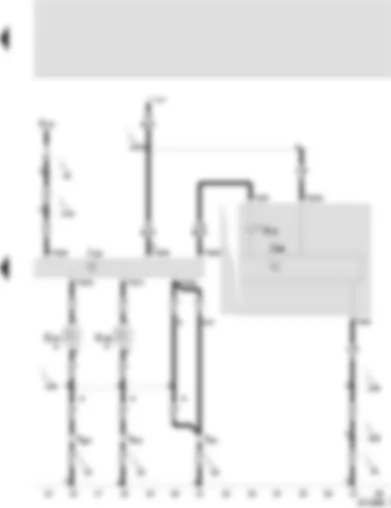 Wiring Diagram  SEAT AROSA 2004 - Airbag control unit - rear side airbag crash sensor - driver