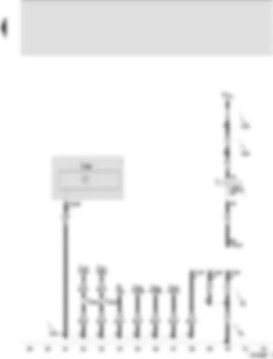 Wiring Diagram  SEAT AROSA 2004 - Control unit with display in dash panel insert