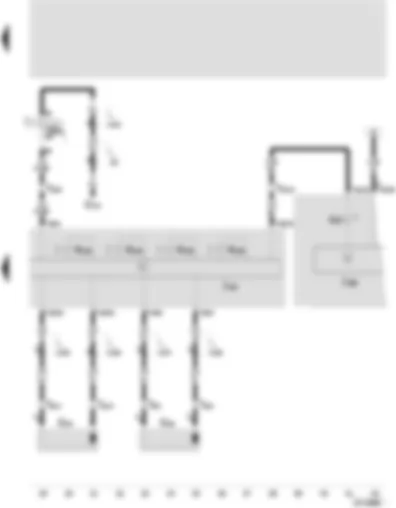 Wiring Diagram  SEAT AROSA 2004 - ABS with EDL control unit - speed sensor rear left and right