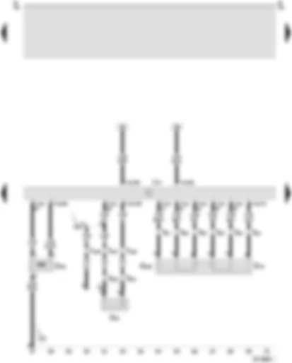Wiring Diagram  SEAT AROSA 1998 - Radiator fan thermo-switch - 0.3 bar oil pressure switch - fuel level sender - fuel pump