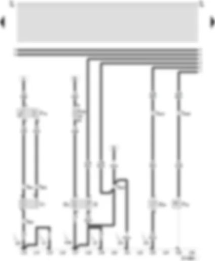 Wiring Diagram  SEAT AROSA 2000 - Radiator fan thermo switch - oil pressure switch (0.3 bar) - fuel gauge sender - fuel pump (lift pump)