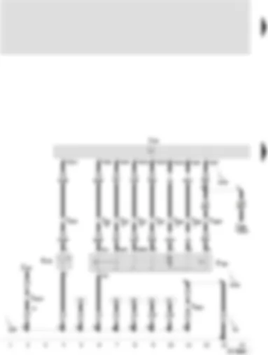 Wiring Diagram  SEAT AROSA 2001 - Central locking and anti-theft alarm system control unit - central locking lock unit (driver