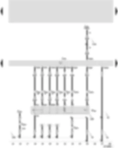 Wiring Diagram  SEAT AROSA 2001 - Central locking and anti-theft alarm system control unit - central locking lock unit (front passenger