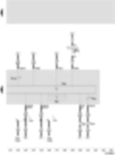 Wiring Diagram  SEAT AROSA 2001 - Control unit with warning lamps in the dash panel - revolution counter - exhaust gas warning lamp (EOBD) - electronic accelerator control warning lamp (EPC)