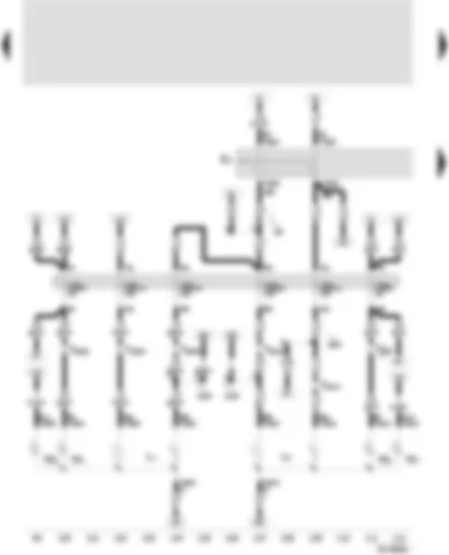 Wiring Diagram  SEAT AROSA 2001 - Dip beam and headlamp flasher switch - twin-filament bulb - left headlamp/Left sealed beam unit - twin-filament bulb - right headlamp/Right sealed beam unit - left sidelight bulb - right sidelight bulb - left front flasher light bulb