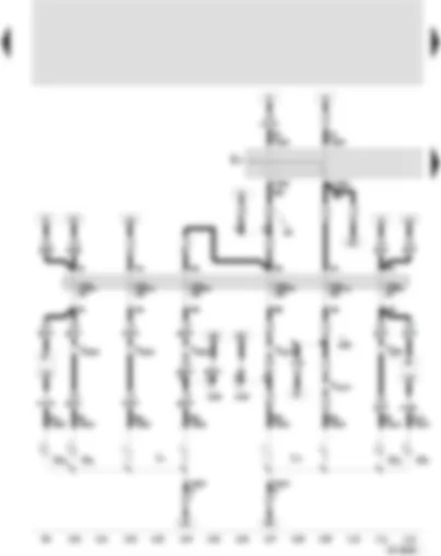 Wiring Diagram  SEAT AROSA 2004 - Headlight dipper/flasher switch - twin filament bulb for headlight - left and right - side light bulb - left and right - turn signal bulb front left and right