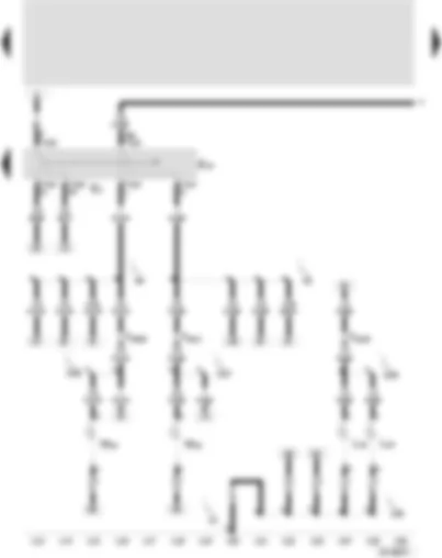 Wiring Diagram  SEAT AROSA 2003 - Turn signal switch - parking light switch - fog light bulb - left and right - side turn signal bulb - left and right