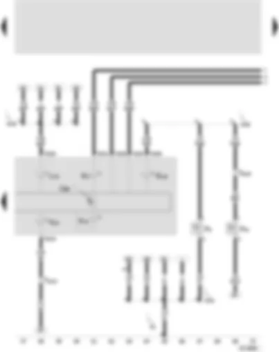 Wiring Diagram  SEAT AROSA 2003 - Dash panel insert - handbrake warning switch and brake fluid level - side light warning lamp - anti-lock brake system and brake system