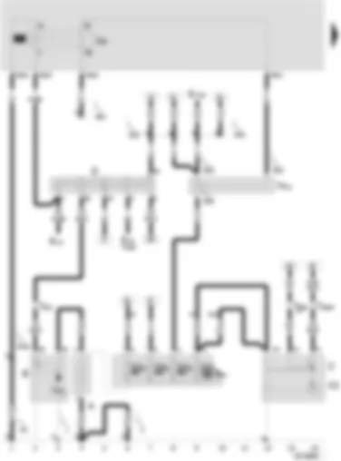Wiring Diagram  SEAT AROSA 2003 - Battery - starter - alternator - voltage regulator - ignition/starter switch - terminal 30 junction box - X contact relief relay