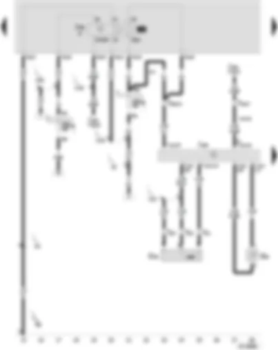 Wiring Diagram  SEAT AROSA 2003 - Diesel direct injection system control unit - fuel shut-off control unit (Crash) - engine speed sender - fuel temperature sender