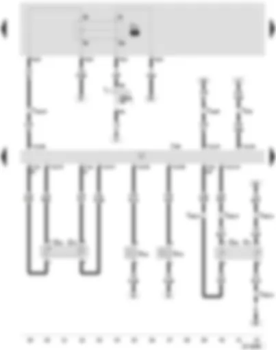 Wiring Diagram  SEAT AROSA 2003 - Diesel direct injection system control unit - fuel pump relay - coolant temperature sender - intake manifold pressure sender