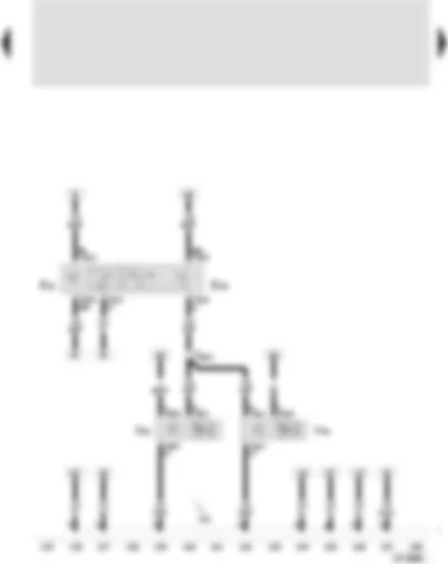 Wiring Diagram  SEAT AROSA 2004 - Switches and instruments - lighting control - headlight range control adjuster - headlight range control motor - left - headlight range control motor - right