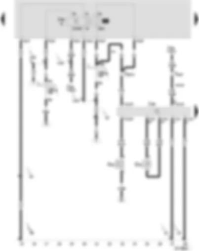 Wiring Diagram  SEAT AROSA 2001 - Diesel direct injection system control unit - intake air temperature sender - fuel shut- off control unit (crash) - exhaust gas recirculation valve