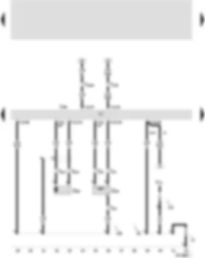 Wiring Diagram  SEAT AROSA 2001 - Diesel direct injection system control unit - engine speed sender - needle lift sender