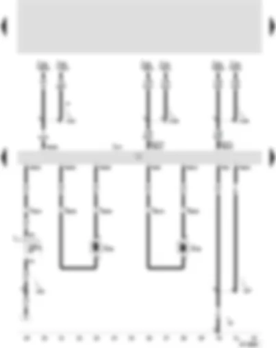 Wiring Diagram  SEAT AROSA 2004 - Automatic gearbox control unit - gearbox speed sender - vehicle speed sender