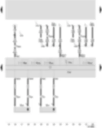 Wiring Diagram  SEAT AROSA 2004 - ABS with EDL control unit - speed sensor front left and right