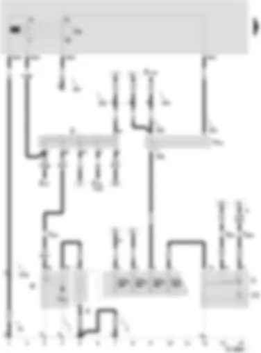 Wiring Diagram  SEAT AROSA 2004 - Battery - starter - alternator - voltage regulator - ignition/starter switch - terminal 30 junction box - X contact relief relay