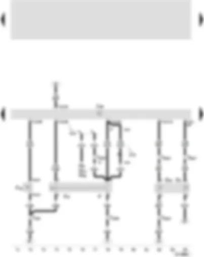 Wiring Diagram  SEAT AROSA 2004 - Diesel direct injection system control unit - brake light switch - clutch pedal switch - brake pedal switch - coolant temperature sender