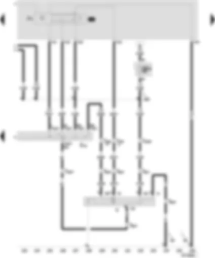 Wiring Diagram  SEAT CORDOBA 2000 - Intermittent wiper switch - intermittent wash/wipe relay - windscreen wiper motor