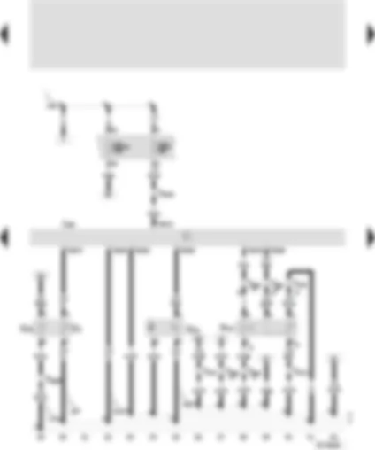 Wiring Diagram  SEAT CORDOBA 2000 - Control unit for Motronic - coolant temperature sender - hall sender - exhaust gas recirculation frequency valve