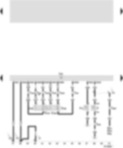 Wiring Diagram  SEAT CORDOBA 2000 - Control unit for Motronic - brake light switch - brake pedal switch for CC/diesel direct injection system - throttle valve drive (electric throttle operation)