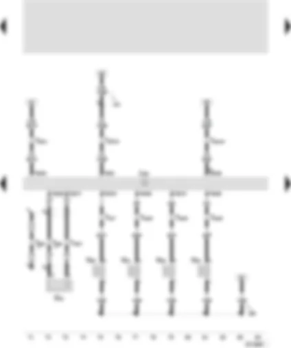 Wiring Diagram  SEAT CORDOBA 2000 - Motronic control unit - knock sensor 1 - injector-cylinder 1 - injector-cylinder 2 - injector-cylinder 3 - injector-cylinder 4