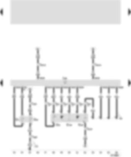 Wiring Diagram  SEAT CORDOBA 2000 - Control unit for Diesel direct injection system - coolant temperature sender - fuel temperature sender - modulating piston movement sender - quantity adjuster