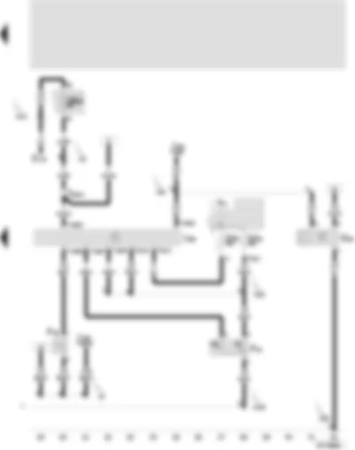 Wiring Diagram  SEAT CORDOBA 2000 - Control unit for radiator fan - radiator fan thermo switch - ambient temperature switch - high pressure sender