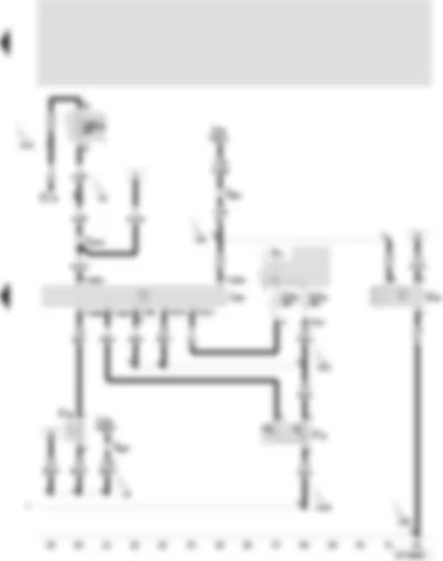 Wiring Diagram  SEAT CORDOBA 2000 - Radiator fan control unit - radiator fan thermo-switch - ambient temperature switch - high pressure sender