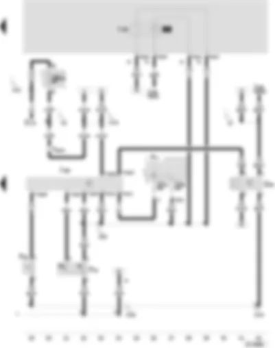 Wiring Diagram  SEAT CORDOBA 2000 - Control unit for radiator fan - radiator fan thermo switch - ambient temperature switch - high pressure sender