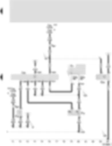 Wiring Diagram  SEAT CORDOBA 2000 - Control unit for radiator fan - radiator fan thermo switch - ambient temperature switch - high pressure sender