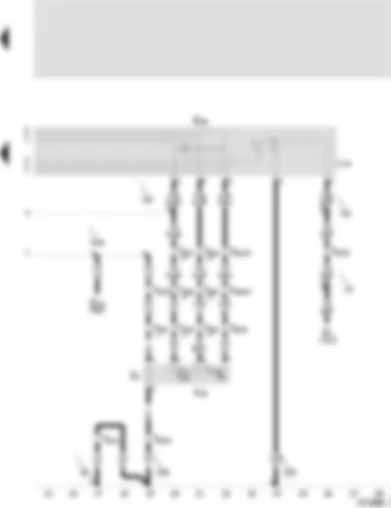 Wiring Diagram  SEAT CORDOBA 2000 - Change-over switch for mirror - mirror adjustment switch illumination - mirror adjustment motor (passenger side) - heated exterior mirror - front passenger