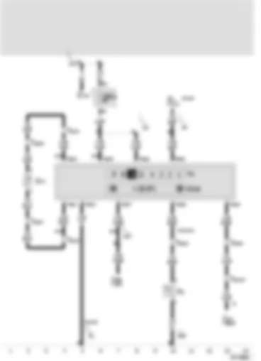 Wiring Diagram  SEAT CORDOBA 2000 - Ambient temperature indicator - selector lever position indicator - handbrake warning switch - ambient temperature sensor