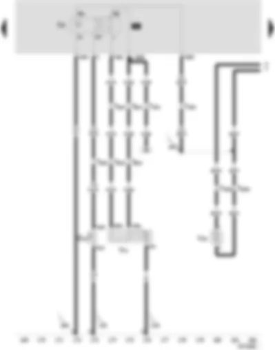 Wiring Diagram  SEAT CORDOBA 2001 - Relay wiper/washer - windscreen wiper switch - rear wiper motor - windscreen washer pump and windscreen washer