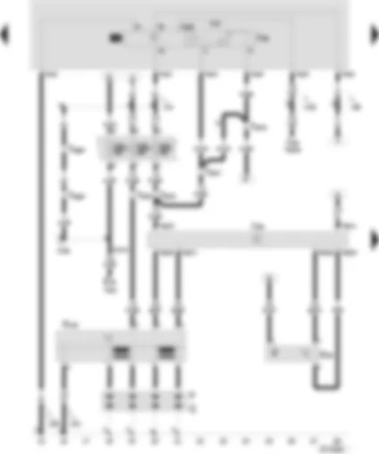 Wiring Diagram  SEAT CORDOBA 2002 - Motronic control unit - engine revs sender - ignition transformer - fuel shut-off control unit (crash)