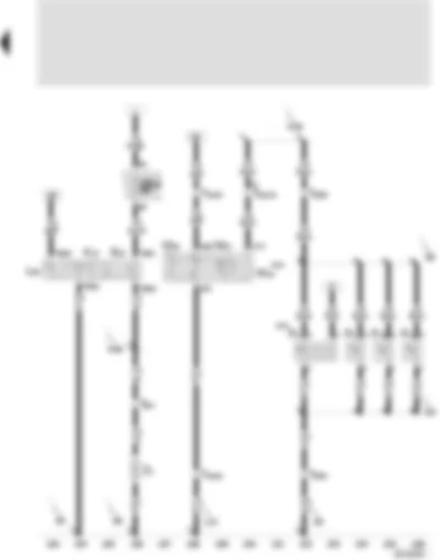 Wiring Diagram  SEAT CORDOBA 2001 - Door contact switch - driver side - door contact switch - passenger side - front interior light - heated rear window - heated rear window switch