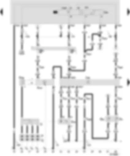 Wiring Diagram  SEAT CORDOBA 2002 - Marelli 1AV control unit (injection system) - coolant temperature sender - hall sender - ignition transformer - fuel shut-off control unit (crash)