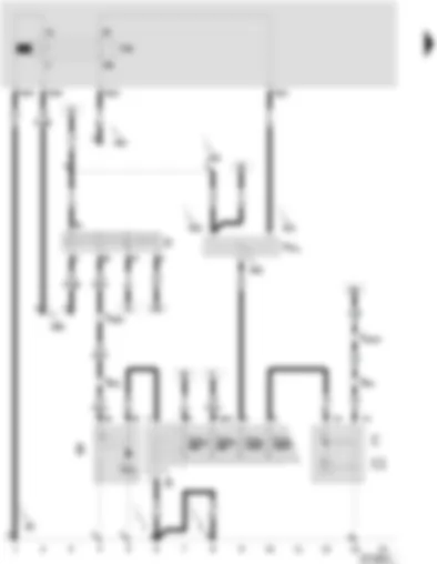 Wiring Diagram  SEAT CORDOBA 2002 - Battery - starter - alternator - voltage regulator - ignition/starter switch - X contact relief relay - terminal 30 junction box