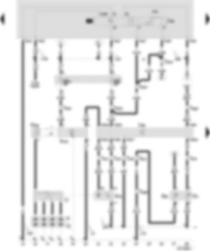 Wiring Diagram  SEAT CORDOBA 2001 - Marelli 1AV control unit (injection system) - coolant temperature sender - hall sender - ignition transformer - fuel shut-off control unit (crash)