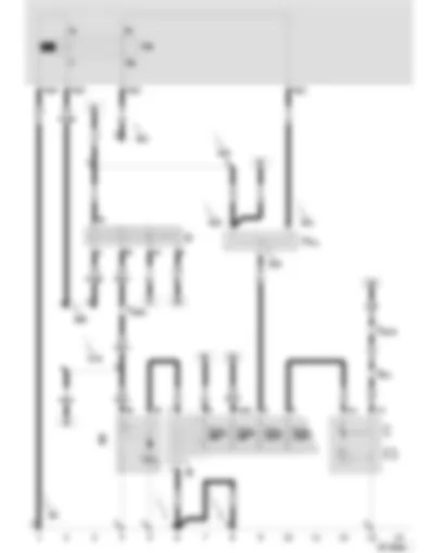 Wiring Diagram  SEAT CORDOBA 2002 - Battery - starter - alternator - voltage regulator - ignition/starter switch - X contact relief relay - terminal 30 junction box