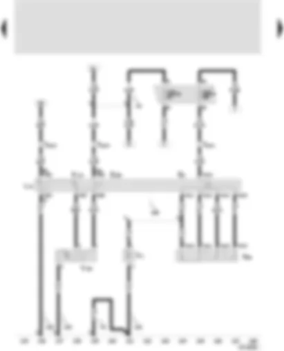 Wiring Diagram  SEAT CORDOBA 2000 - Fresh air switch - fresh and circulating air flap switch - fresh air blower - servo-motor for fresh/circulating air flap