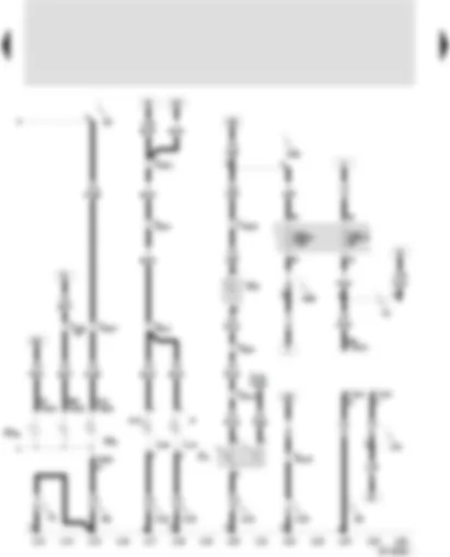 Wiring Diagram  SEAT CORDOBA 2001 - Luggage compartment light switch - fog lamp bulb - rear left - fog lamp bulb - rear right - rear right brake and tail light bulb - right side flasher lamp