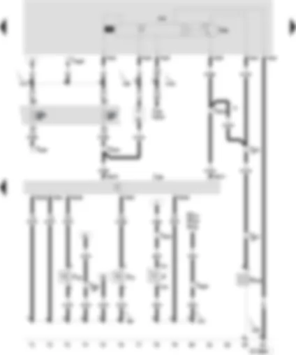 Wiring Diagram  SEAT CORDOBA 2000 - Control unit for Diesel direct injection system - brake light switch - clutch pedal switch - brake pedal switch for CC/diesel direct injection system