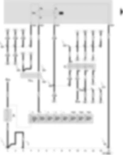 Wiring Diagram  SEAT CORDOBA 2001 - Battery - ignition/starter switch - X contact relief relay - terminal 30 junction box